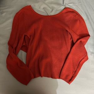 Reverse Wear Sweater Crop